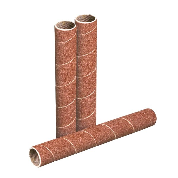POWERTEC 11210 4.5 Inch Sanding Sleeves for Spindle Sander | 120 Grit | Aluminum Oxide Sandpaper Diameter 1/2 Inch – 3 Pack