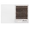 Dedila Brown Cluster DIY Eyelashes Extensions 120pcs Individual Wide Stem False Lashes Makeup False Eyelashes Tools (14mm)