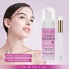 Lash Shampoo for Lash Extensions 150ml Eyelash Extension Cleanser Lash Extension Shampoo with Brush Arison Safety Gentle Eyelid Foaming Cleanser Makeup Remover, Deep Cleansing & Nourishing