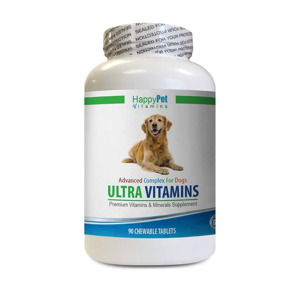 Dog antioxidant Supplements - Ultra Vitamins and Minerals for Dogs - Best Health for Dogs - Natural Treats - Essential NUTRIENTS - Dog Vitamin b - 1 Bottle (90 Treats)