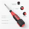 ORIA Rechargeable Cordless Screwdriver, Electric Screwdriver Set, Power Screwdriver, Small Repair Tool Kit with LED Light, 10 Bits, 1/4'' Bit Holder, for Phones, Glasses, Camera, Laptop