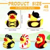 2 Inch Mini Pirate Rubber Ducks Toys Cruise Ducks Cute Yellow Duck Decor Bathtub Pool Toys Pirate Party Favors for Carnival Supplies Baby Shower Birthday Christmas Party Favor Gifts (48 Pcs)