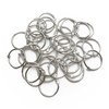KTOJOY 1.5Inch (38 Pack) Loose Leaf Binder Rings, Nickel Plated Steel Binder Rings, Keychain Key Rings, Metal Book Rings, Silver, for School, Home, or Office