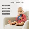 Baby Teether Cell Phone Toy, Soft Silicone Chew Toy with POP Pressable Key, Early Educational Learning Teething Toy for Babies 0-12 Months Boys and Girls
