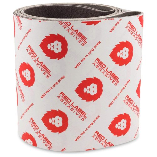 Red Label Abrasives 4 X 24 Inch 220 Grit Aluminum Oxide Multipurpose Sanding Belts, 3 Pack