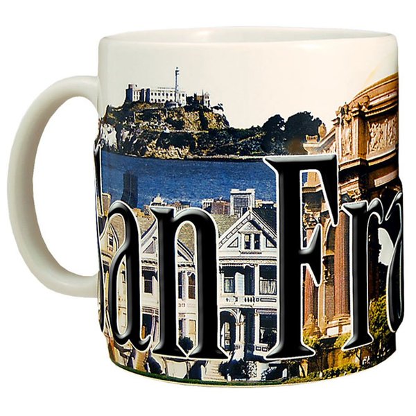 Americaware - City of San Francisco Souvenir Ceramic Coffee Mug / Cup - 18oz