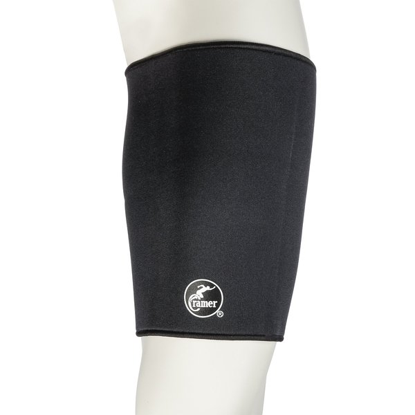 Cramer Neoprene Thigh Compression Sleeve, Best Thigh Support For Quadriceps & Hamstrings, Compression Sleeves For Running, Quad Support Compression Leg Sleeves, Pulled Muscle Recovery, Black, Small