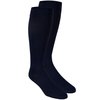 Truform Travel Compression Socks for Men and Women, 15-20 Knee High Over Calf Length, Navy, Small