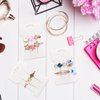 Mototo 200 PCS Hair Clip Bow Display Cards Hair Barrettes Jewelry Display Holder Rectangle Paper Cardboard for Hair Accessories Display and Organizing, 4 x 2-1/2 Inches (White)