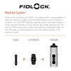 FIDLOCK Twist Uni Base - Universal Magnetic Mechanical Water Bottle Holder - Frame Tubes with a Width of 28–62 mm - Rubber Back for Frame Protection - Fits All Twist Modules