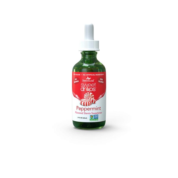 SweetLeaf Sweet Drops Liquid Stevia Sweetener, Peppermint, 2 Ounce ( Pack May Vary )