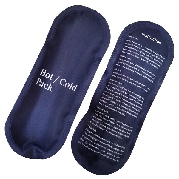 JEONEKID Ice Pack for Insulin Travel Case - 105g Gel Reusable Hot and Cold Packs Suitable for Diabetic Medical Cooler Bag Insulin TSA Approved (2 Packs)