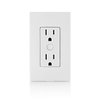 Leviton Decora Smart Outlet, Tamper-Resistant 15A, Wi-Fi 2nd Gen, Works with My Leviton, Alexa, Google Assistant, Apple Home/Siri & Wire-Free Companions for Switched Outlet, D215R-2RW, White
