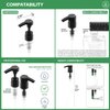 Pumps for Shampoo/Conditioner Bottles |1 Liter, 33.8 oz.| Leak-Proof | Fits1-Inch Bottle Neck | Pack of 2 Black