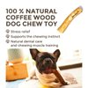 Woodies Dog Chews™ Toys - All Natural, Coffee Wood, Safe, Healthy, Fun, Multiple Sizes - (L)