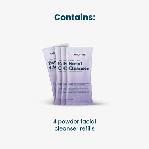 LastObject Facial Cleanser Refill - Contains Trehalose, Hyaluronic Acid, and Aloe Vera - Hydrating Skin Cleaning Agent with Portable Dispenser - for All Skin Types - 2 Refills