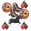 Mayflower Products Wild West Western Party Supplies Cowboy Boots and Black Horse Balloons Bouquet Decorations