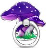TACOMEGE Phone Grip Holder, Mushrooms Phone Ring Stand Compatible with Smartphone, Tablet, E-Reader, Etc Purple (Purple)