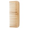 Wide Tooth Comb, Bamboo Comb Lightweight Easy Styling Flexible Structure for Home for Travel for Long Hair