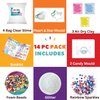 14 Pc Lovely Slime Making Kit for Kids | DIY Fluffy Glitter Slime Kit with Premade Slimes, Molds & Fun Additives | Fun Creative Play Stress-Relief Toy | Birthday Party Favors Gift for Girls & Boys