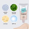 LAMEL OhMy Clear Face Full Coverage Foundation - Acne Coverage - Salicylic Acid & Tea Tree Extract - Dewy & Flawless Finish - Sensitive Skin Care - Organic & Oil-Free - 401, 1.35 fl.oz