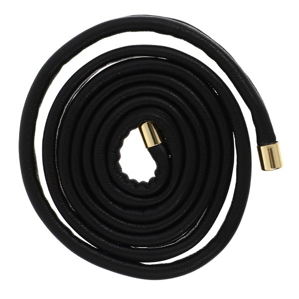 OSALADI Rope Hair Bands Hair Ties Ponytail Holders Hair Scrunchies Rope Hair Tie Fixing Headband Long Hair Rope Black Leather Aluminum Wire For Women