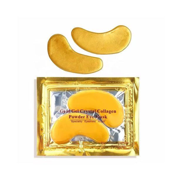 Gold Gel Crystal Collagen Eye Mask, Anti-Wrinkle, Reduces Dark Circles and Fine Lines, Set of 10 Masks, Restoring, Anti-Aging Treatment