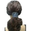 Set of 2 Crystal Butterfly Hair Holder Barrettes Ponytail Hair Barrettes for Women Girls YY86900-4-2sBlueGreen