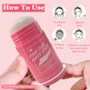 QUNIJOU Rose Mask Cleaning Stick for Face, Rose Deep Cleanse Mask, Rose Mask Cleaning Stick Blackhead Remover, Skin Brightening, Blackhead Remover with Rose Extract, for All Skin Type