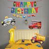 Car Party Supplies - Birthday Party Decorations for 1 year old Kids,Contain a Traffic Banner,a Birthday hat,7 Foil Balloons,6 Latex Balloons,Great for Children Birthday Party
