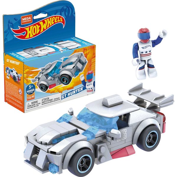 Hot Wheels Mega Construx GT Hunter Construction Set, Building Toys for Kids 5 Years and Up