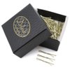 Dofash 100Pcs Bobby Pins Hair Pins Steel Hair Clips 3.5Cm/1.38" Hair Accessories With Gift Box For Girls (Blonde)
