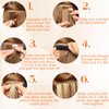 Full Shine Brown Tape in Hair Extensions Real Human Hair 20 Inch Invisible Tape in Hair Extensions Dark Brown Color 2 Skin Weft Hair 40 Pcs 100 Gram Seamless Hair Extension Double Sided Tape