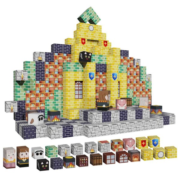 YunSheCSBS Magnetic Blocks - 100PCS Magnetic Building Blocks for Boys & Girls Age 3+, STEM Montessori Sensory Toys for Boys Girls Toddlers Kids Ages 3 4 5 6 7 8 9 10 Christmas Birthday Gifts