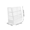 Toyvian Dollhouse Cake Cabinet Display Shelves Ornament Display Cabinet Kitchen Cabinets Decor Display Shelf Furniture Models Mini Cake Cabinet Small Cabinet Food Plastic White