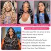 HD Lace Frontal Wig 13x6 Lace Front Wigs Human Hair 26 Inch Lace Wig Human Hair Body Wave Wig 250 Density HD Lace Front Wigs Human Hair Pre Plucked with Baby Hair Brazilian Wigs Human Hair 270g