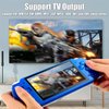 Handheld Game Console, Built-in 1200 Games 4.3’’ HD Screen Retro Gaming System, Portable Rechargeable Game Console with Dual Joystick, Support TV Output, Best Gift for Kids and Adult (Blue)