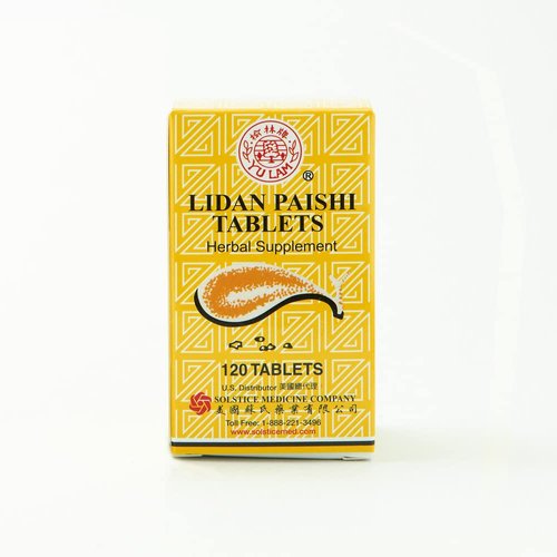 Lidan Paishi Tablet Herbal Supplement (Supports Liver, Gall Bladder, Bile Health) (120 Tablets) (1 Bottle) (Solstice)