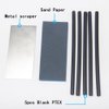 XCMAN Alpine Freeride Snowboard Ski Base Ptex Base Repair Kit: 5 ptex, Metal Scraper, Sanding Sponge