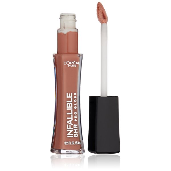 L'Oréal Paris Infallible 8 HR Pro Gloss, Barely Nude, 0.21 fl. oz.