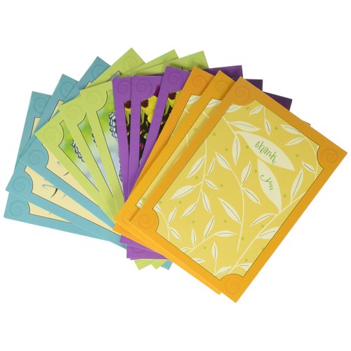 Thank You Assortment - Foiled & Embossed Assorted Box of 12 Thank You Cards