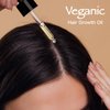 Veganic Natural Hair Growth Oil, Veganic Hair Growth Oil, Veganic Hair Oil for Hair Growth, Rosemary Oil for Hair Growth Organic with Rosemary Oil, Castor Oil, Argan Oil, Raw Batana Oil 1PCS.