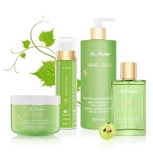 M. Asam VINO GOLD 24h Facial Cream - 24h day cream & night cream against lines & wrinkles, strong protection against premature skin aging, anti-aging, vegan facial care, 6.76 Fl Oz