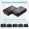 LP LP-E17 Battery 2-Pack 1450mah USB-C Charging Port Battery for Canon EOS R50 RP R10 R8, Rebel T8i, T7i, T6i, T6s, SL2, SL3, EOS M3, M5, M6, EOS 200D,77D,750D,760D,800D,8000D Digital SLR Camera