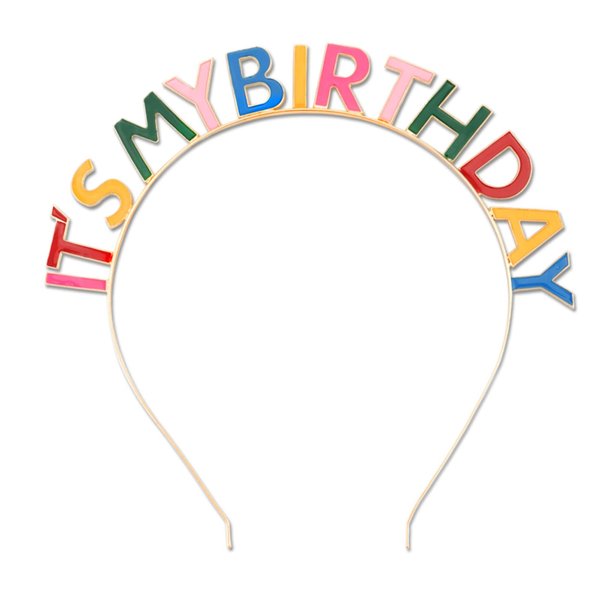 CIEHER Birthday Crown Birthday Headband, Rainbow It's My Birthday Headband, Happy Birthday Headband for Women, Birthday Girl Headband, Birthday Tiara Happy Birthday Decorations, Great Gifts