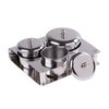 PIAOPIAONIU 3 Pieces Nail Art Equipment Cup Bowls Stainless Steel Acrylic Liquid Powder Cup Stainless Steel Nail Powder Holder Container with Lids for Nail Art Tools