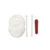 ECO Amenities Hotel Vanity Set, Travel Cotton Pads, Cotton Swabs, and Nail File Packed in Individually Wrapped Paper Box, 100 Sets per Case