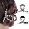 Vctitil 2 Pcs Exquisite Rhinestone Hair Claw Acrylic Hair Clip Shark Clip Hair Clasps Shiny Hair Clamps Hair Accessory For Women Girl