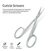 Eagerbeauty Cuticle Scissors- Stainless Steel Curved Blade Small Scissors for Trimming the Fingernails, Toenails, Eyebrow, Eyelash, Dry Skin – Nail Scissors(B)
