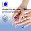 VENALISA Gel Nail Polish, 12ml Elegant Blue Color Soak Off UV LED Nail Gel Polish Nail Art Starter Manicure Salon DIY at Home, 0.43 OZ